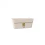 STEFANPLAST Ethica bloembak met schotel, 30 x 13 x 12 cm, wit