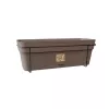 STEFANPLAST balkonset met automatisch bewateringssysteem en metalen houder 50x18x17cm bruin