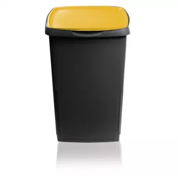 GIOSTYLE Eco Solution 45L afvalbak donkergrijs/geel