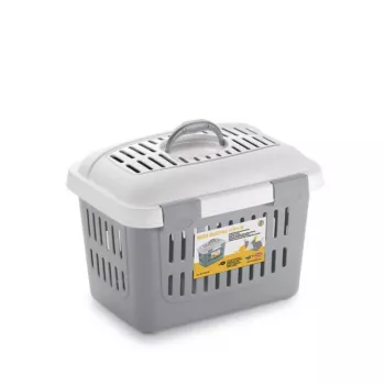 STEFANPLAST transportbox Midi Gulliver 45x33x33cm wit/grijs