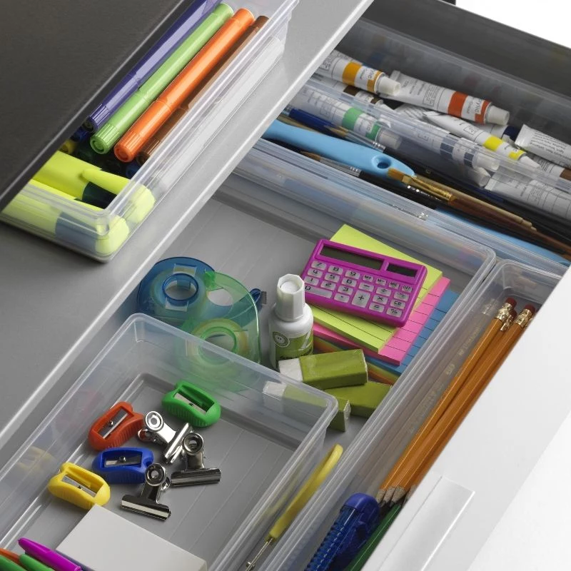 KIS box Sistemo organizer 9 39 x 24 x 5 cm transparant/lichtgrijs