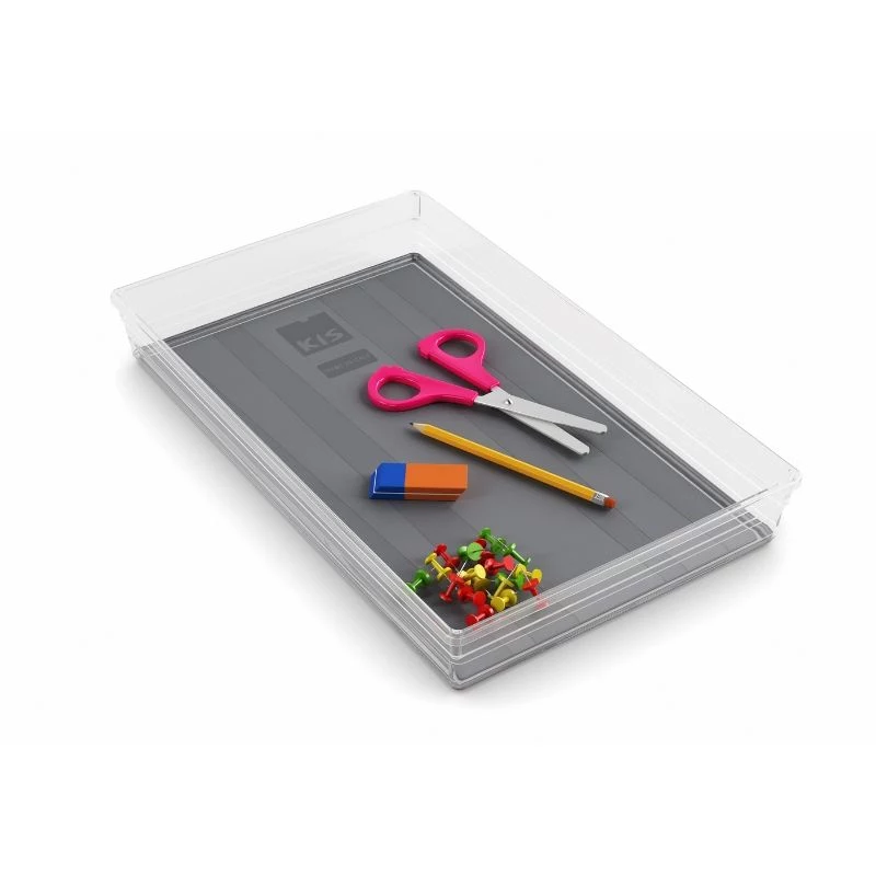 KIS box Sistemo organizer 9 39 x 24 x 5 cm transparant/lichtgrijs