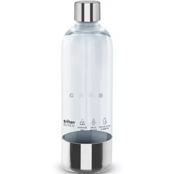 SMEG SKSB01 vervangfles voor sodamaker SKC01, 1 liter, PET-kunststof, transparant