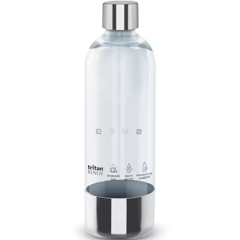 SMEG SKSB01 vervangfles voor sodamaker SKC01, 1 liter, PET-kunststof, transparant