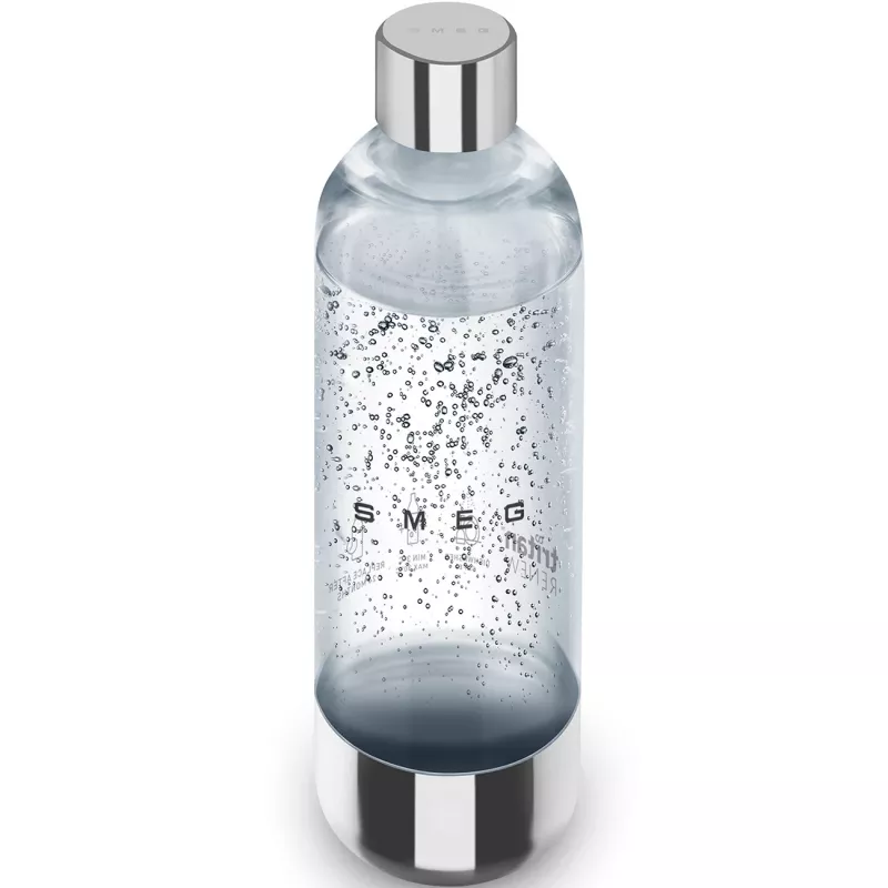 SMEG SKSB01 vervangfles voor sodamaker SKC01, 1 liter, PET-kunststof, transparant