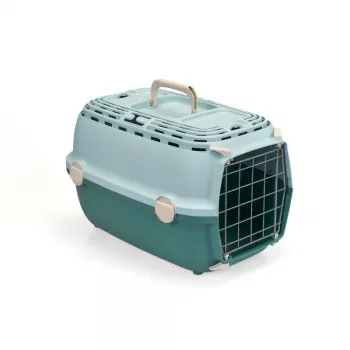 STEFANPLAST transportbox Horizon 1 met metalen deur 48x32x30 cm lichtgroen/groen