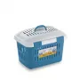 STEFANPLAST transportbox Midi Gulliver 45x33x33cm wit/blauw