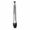 ASI COLLECTION serveer- en grilltang 34,5 cm RVS met siliconen tips