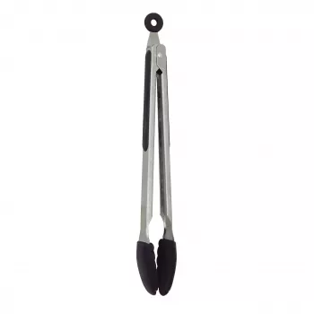 ASI COLLECTION serveer- en grilltang 34,5 cm RVS met siliconen tips