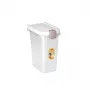 STEFANPLAST voerbewaarcontainer voor huisdieren 15L 6kg transparant/wit 33x22x41cm