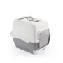 STEFANPLAST Cathy Clever & Smart kattenbak met kap, wit/grijs, 58x45x48 cm