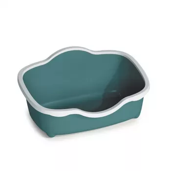 STEFANPLAST kattenbak Tres Chic open 56x38,5x26 cm wit/groen