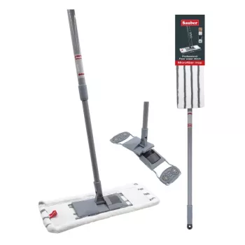 SAUBER vloerveger 40cm met telescopische steel
