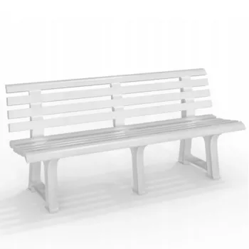 BICA tuinbank Olimpia 150x53x77cm wit