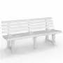 BICA tuinbank Olimpia 150x53x77cm wit