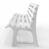 BICA tuinbank Olimpia 150x53x77cm wit