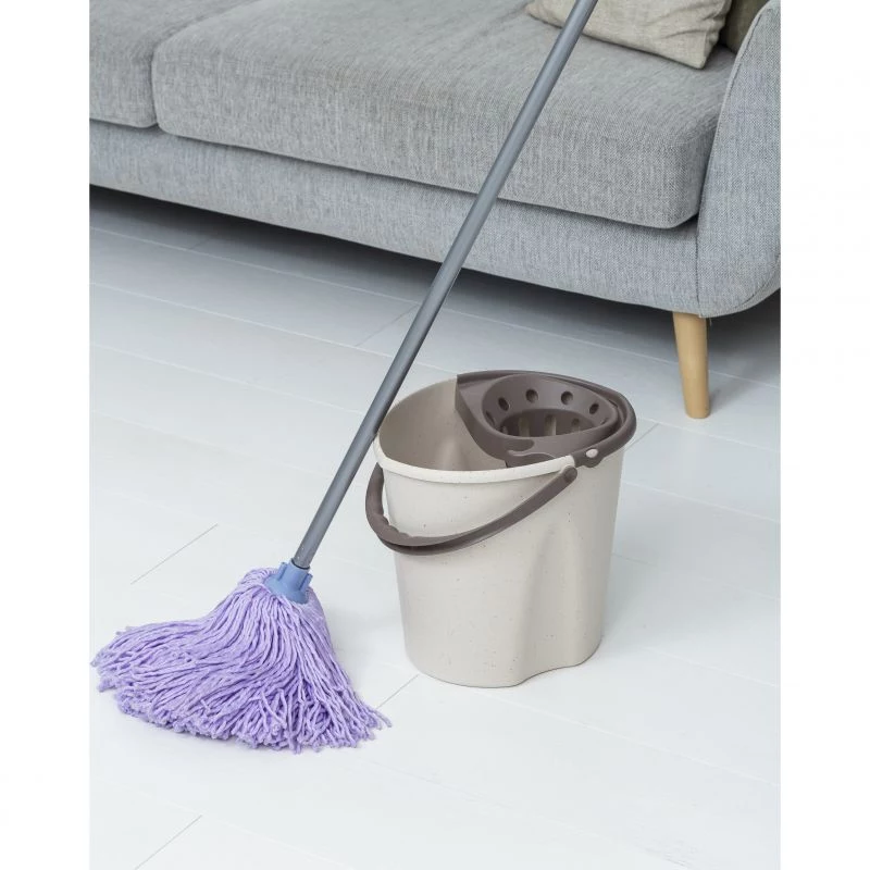 Tatay Ecohome Afvalbak 12 L met drukknop, grijs (151104106)