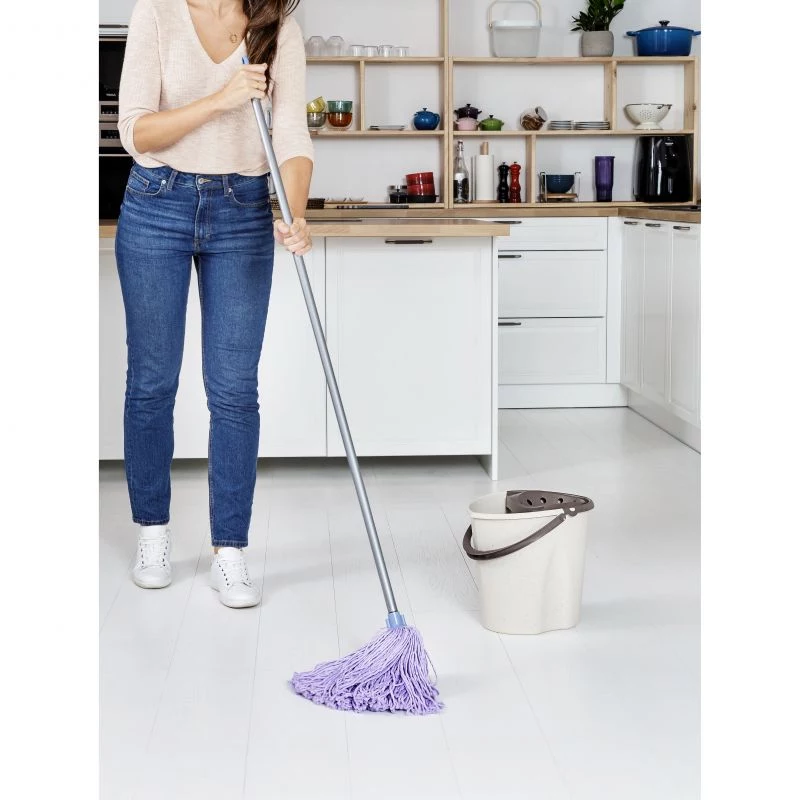 Tatay Ecohome Afvalbak 12 L met drukknop, grijs (151104106)