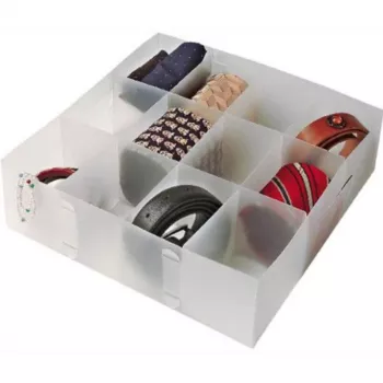 ORDINETT organizer L 30,5x30,5x10cm Top Class transparante opbergbox