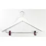 ORDINETT houten kledinghangers met clips, 2-pack, wit, 44,5 cm