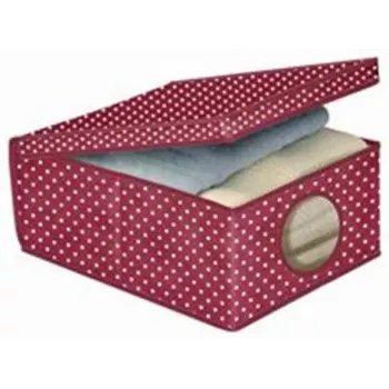 ORDINETT opbergbox van stof 48x36x19 cm bordeaux