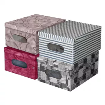ORDINETT vinyl opvouwbare box 50x40x25cm Marilyn Box assorti