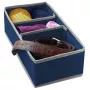 ORDINETT Box met vakken M 30,5 x 15,5 x 10 cm, blauw