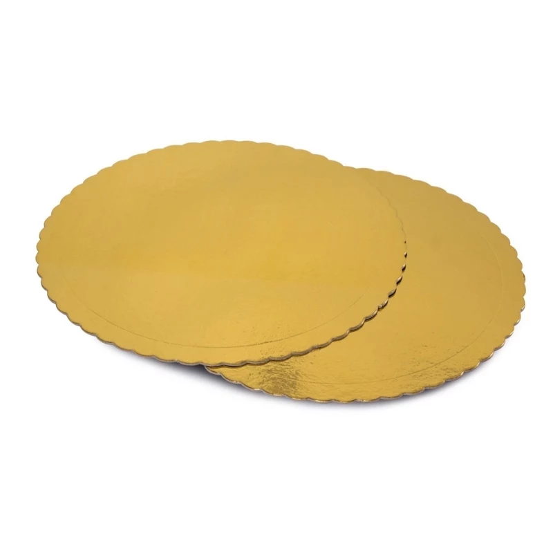GUARDINI Easy Bake papieren cakevormen goud 32 cm 2 st.