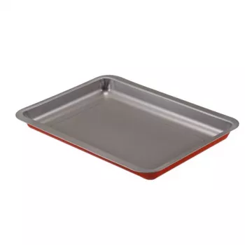 GUARDINI bakplaat Rossana 39,5 x 30 x 2,5 cm antiaanbak bakplaat van koolstofstaal, rechthoekig