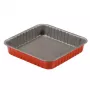 GUARDINI Rossana vierkante bakvorm 24x24x4,5 cm antiaanbak koolstofstaal