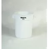 Rubbermaid BRUTE 75,7L witte ronde container met ventilatiekanalen, zonder deksel FG262000WHT