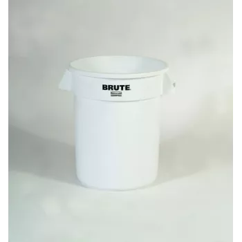 Rubbermaid BRUTE 75,7L witte ronde container met ventilatiekanalen, zonder deksel FG262000WHT