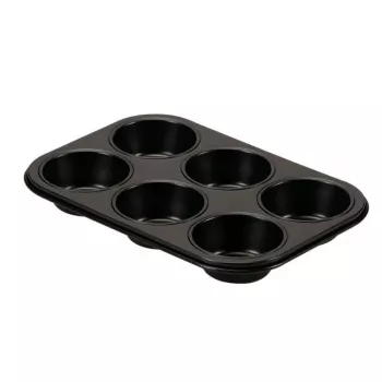 GUARDINI Gardenia muffinvorm 6 holtes 27 x 18,5 x 2,9 cm koolstofstaal antiaanbak