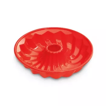 GUARDINI Savarin bakvorm siliconen Juliette Ø24x5,5cm rood