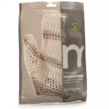MARTINI SPA sisal massagehandschoen naturel