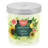 BOLSIUS Floral Fusion geurkaars in glas, zonnebloem & citrus, Ø80x72mm