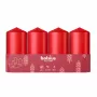 BOLSIUS kaars cilinder 4 stuks Ø100x48 mm rood