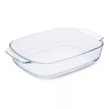 GUARDINI glazen ovenschaal rechthoekig borosilicaatglas 34x22,5x6 cm / 2,7 L