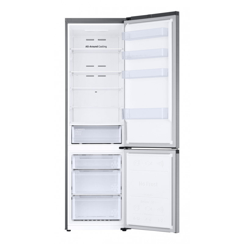Samsung RL38C600CSA/EG vrijstaande koel-vriescombinatie, 203 cm hoog, energie-efficiëntieklasse C, zilver