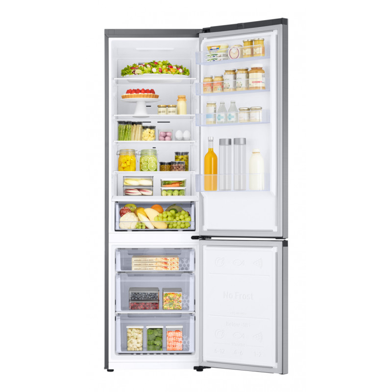 Samsung RL38C600CSA/EG vrijstaande koel-vriescombinatie, 203 cm hoog, energie-efficiëntieklasse C, zilver