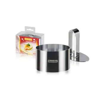 GUARDINI ovale serveerring met stempel 9x5x6 cm RVS