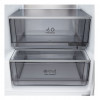 LG GBBS525APY koelkast met vriezer onderaan, 375 L Total No Frost, zilver
