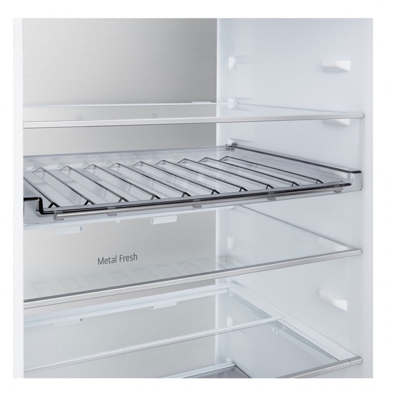 LG GBBS525APY koelkast met vriezer onderaan, 375 L Total No Frost, zilver
