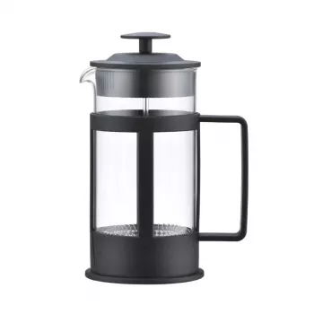 ASI COLLECTION Coffee Press GULFI M 600ml French press, borosilicaatglas, zwart/zilver
