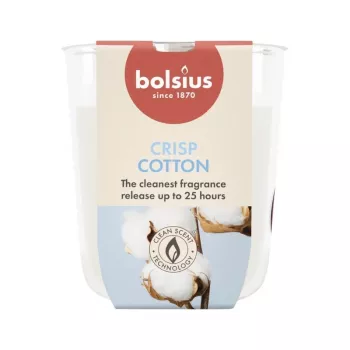 BOLSIUS True Scents Fresh Cotton geurkaars in glas Ø80x73mm