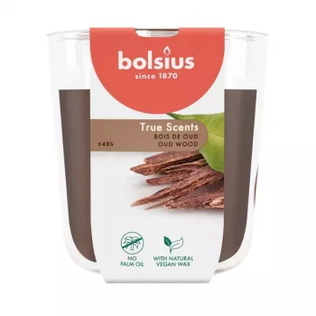 BOLSIUS True Scents geurkaars in glas Oud Wood Ø97x85mm