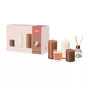 BOLSIUS Cozy Hideaway Apple Cinnamon geschenkset – handzeep, bodylotion & geurkaars