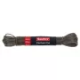 SAUBER 20m waslijn met stalen kern en PVC-coating, wit