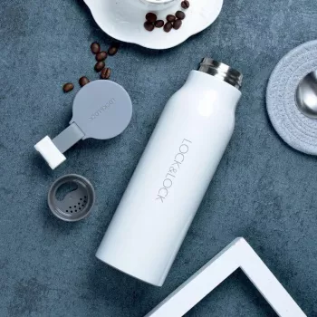 LOCKNLOCK thermosbeker Name 500ml wit