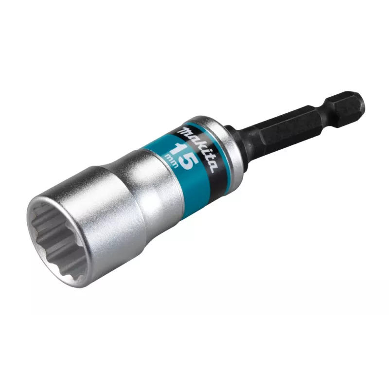Makita E-03501 torsie-dopsleutel 15 mm, 1/4 inch zeskantschacht, 6-kant